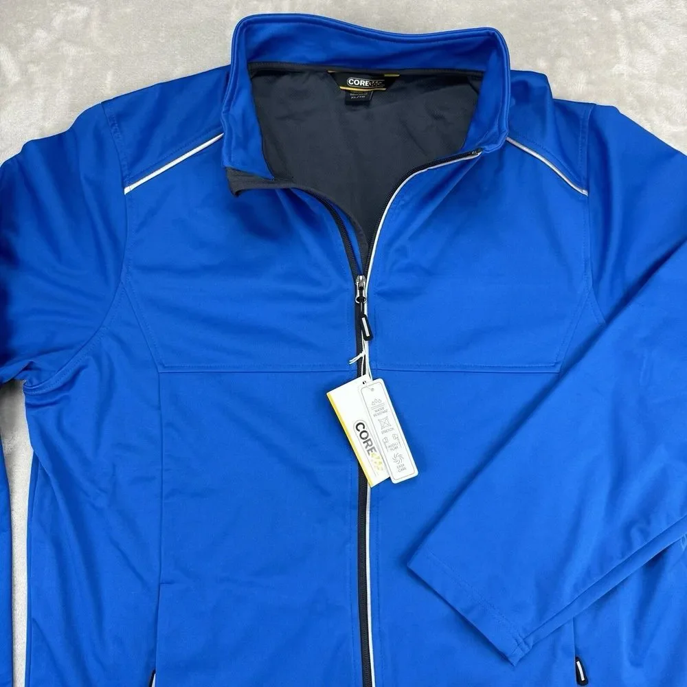 Core 365 CE708 Men XL‎ Techno Lite Three-Layer Knit Tech-Shell Jacket True Royal